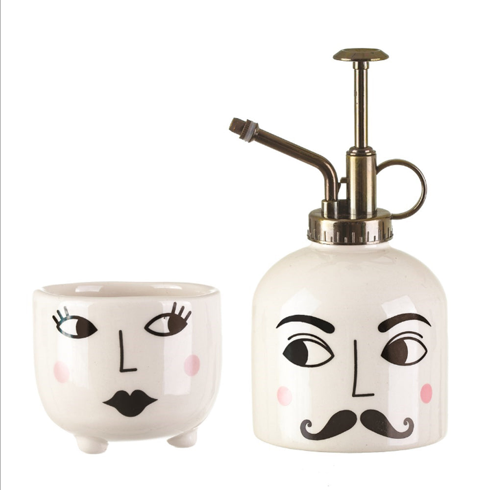 Mr & Mrs Set | Flowerpot and atomizer