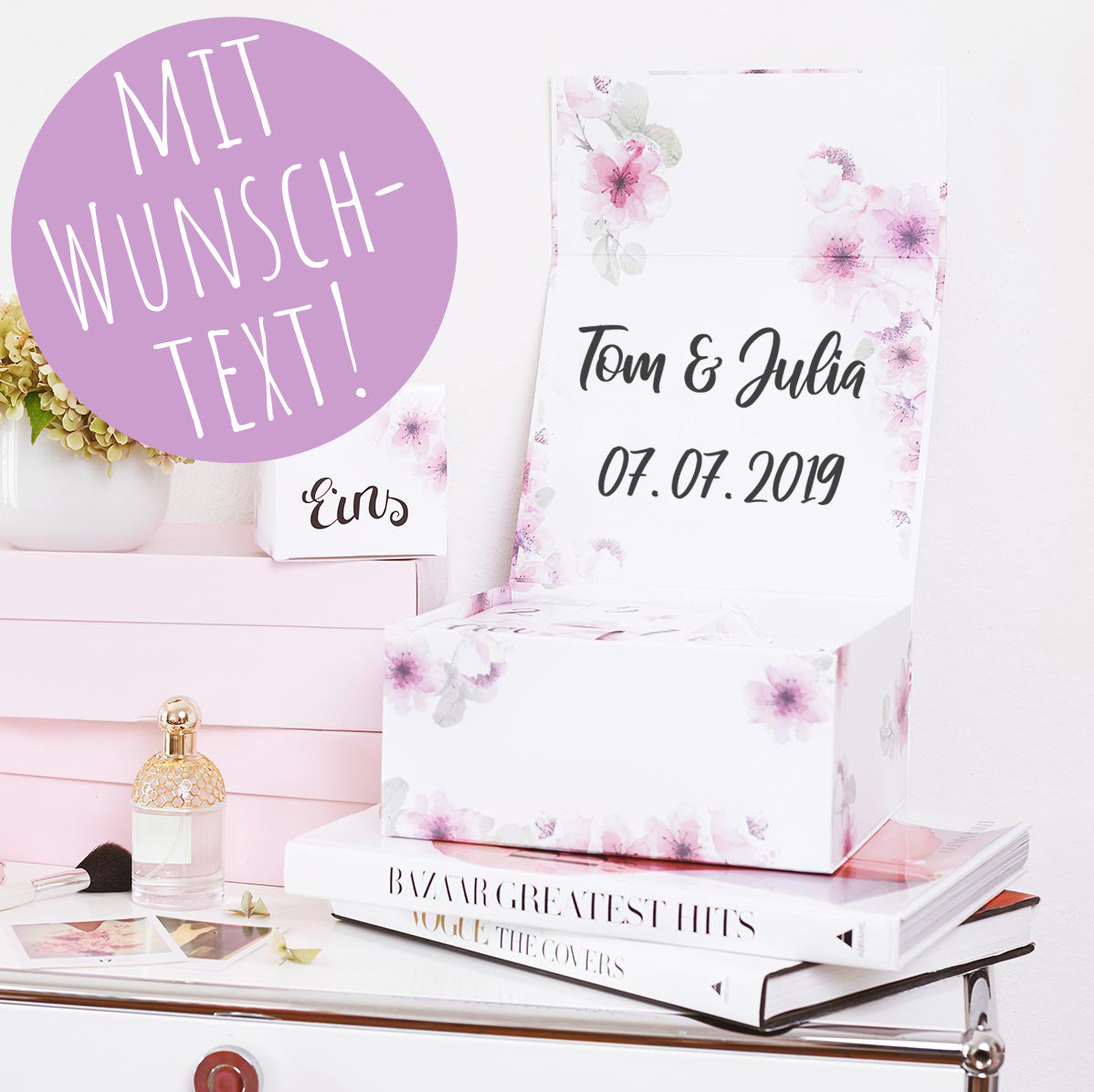 Personalisiert mit Wunschtext: Der Hochzeits-Countdown-Kalender ™