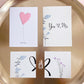 Mr &amp; Mrs Premium Wedding Gift Set "Happy Hearts" with Contents - 7 pieces