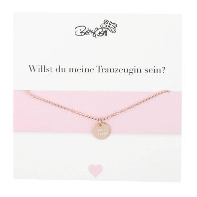 Armband "Trauzeugin" aus 925er Sterlingsilber (wahlweise Silber, Gold, Roségold)