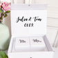 Mr &amp; Mrs Premium Wedding Gift Set "Happy Hearts" with Contents - 7 pieces