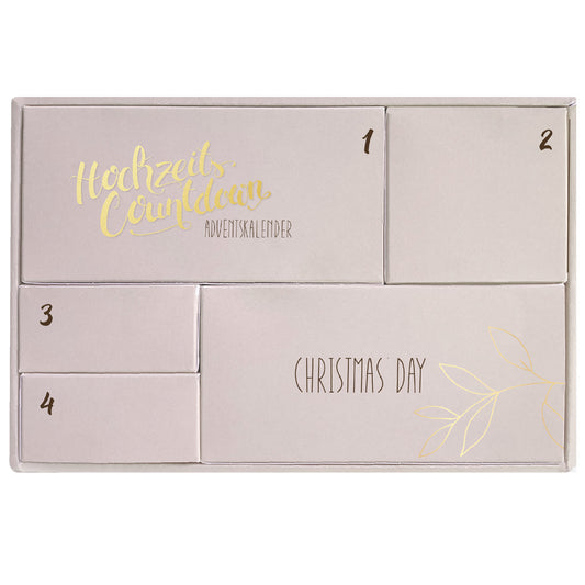 Adventskalender für die Braut Hochzeit mit 5 Türchen für den Advent - Limited Edition